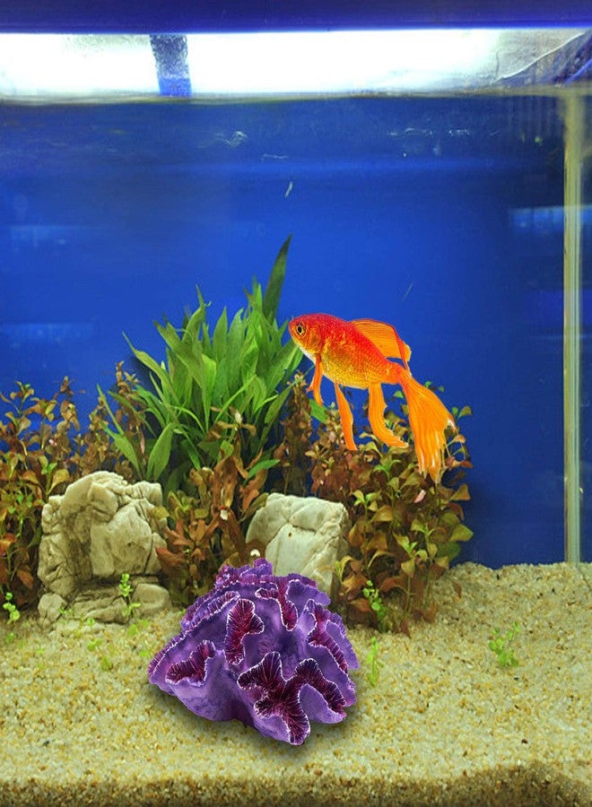 Besimple Aquarium Coral Ornaments Decor Fish Tank Plants Decoration for Aquarium Landscape,Purple - Image 3